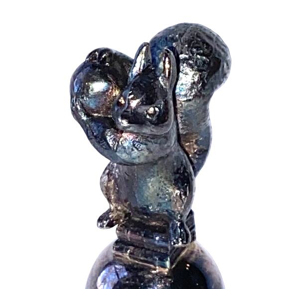 New England Collectors Society Bell Beatrix Potter Squirrel Nutkin Silver Plate - Picture 1 of 9